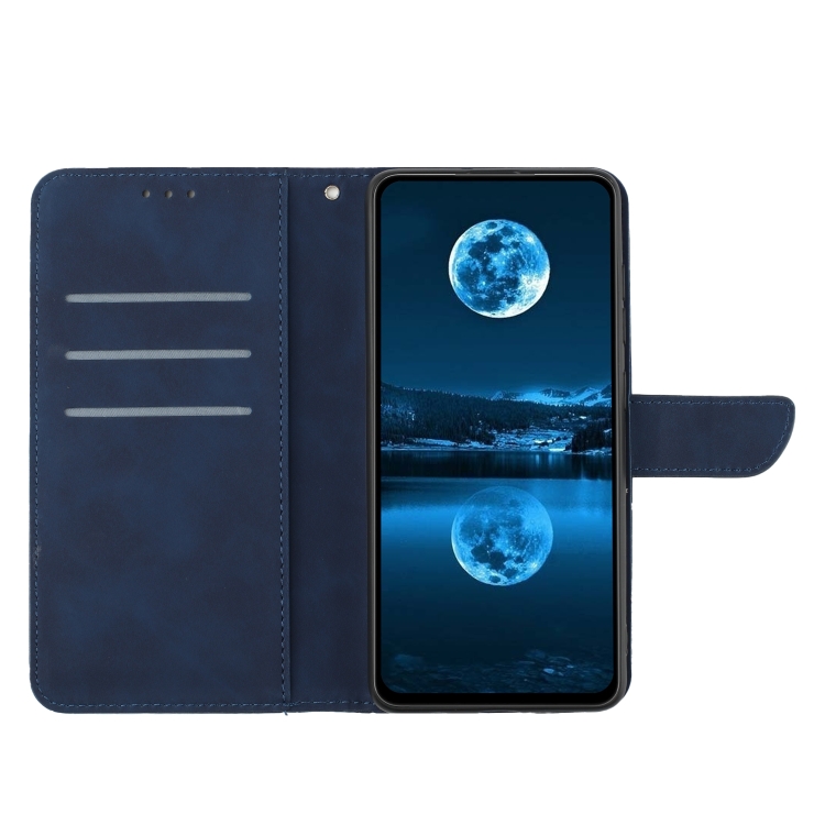 Knižkové puzdro pre Xiaomi Redmi Note 12 5G - Knižkové STITCHING modré