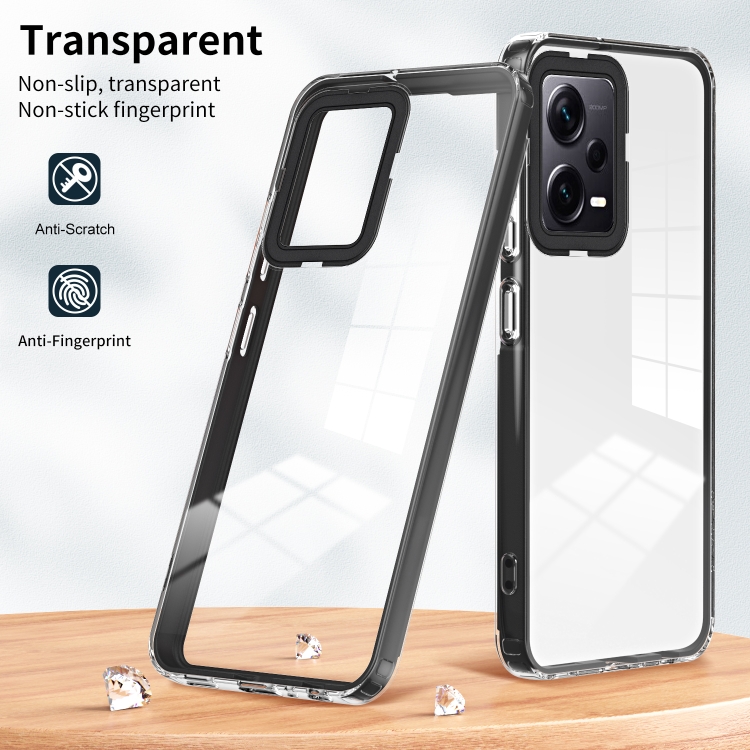 SKLO + PUZDRO 2v1 pre Xiaomi Redmi Note 12 Pro+ 5G - Tvrdené SPACE čierne