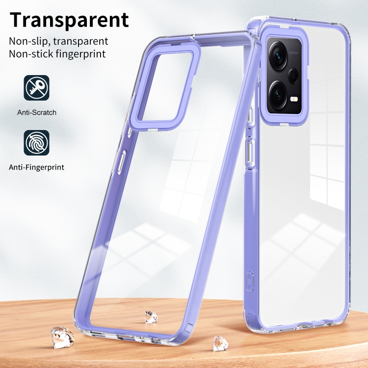 SKLO + PUZDRO 2v1 pre Xiaomi Redmi Note 12 Pro+ 5G - Tvrdené SPACE fialové