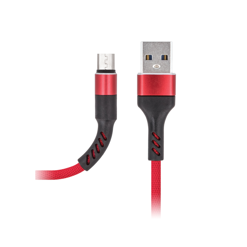 Kábel Maxlife MXUC-01 Micro USB Fast Charge 2A červený