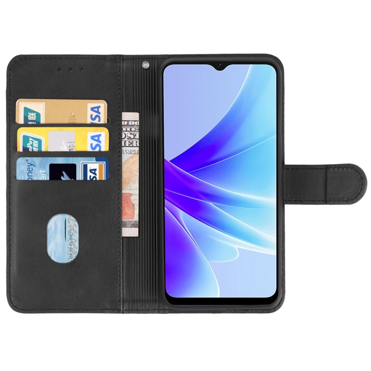Set 2v1 sklo + knižkové puzdro na Oppo A57 5G 2022 / Oppo A57s 4G – Solid, čierný