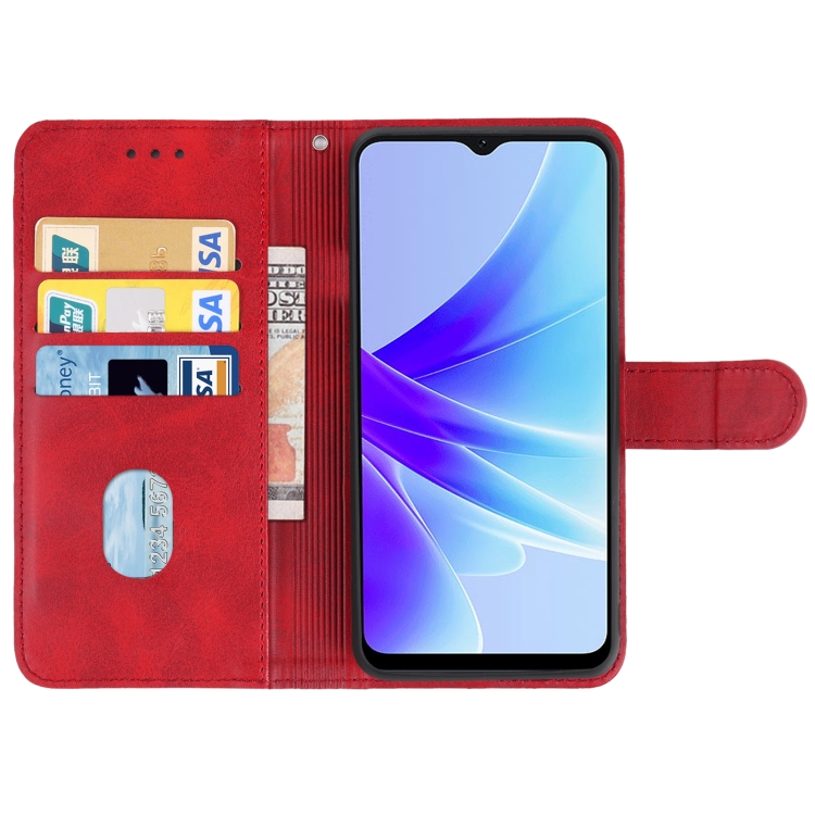 Knižkové puzdro na Oppo A57 5G 2022 / Oppo A57s 4G – Solid, červené