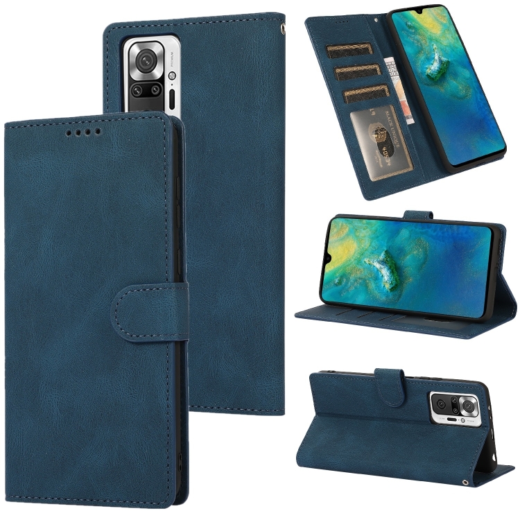 Knižkové puzdro pre Xiaomi Redmi Note 10 Pro - Knižkové SOLID modré