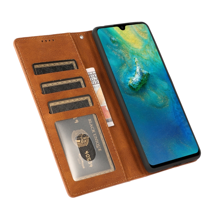 Knižkové puzdro pre Xiaomi Redmi Note 10 Pro - Knižkové SOLID hnedé