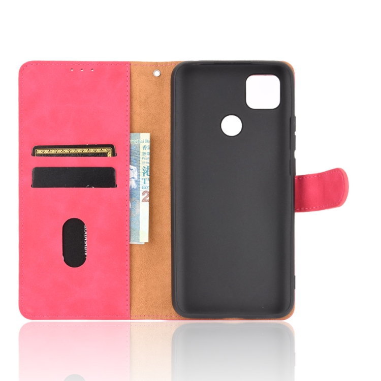 SKLO + PUZDRO 2v1 pre Xiaomi Redmi 9C - Knižkové SOLID ružové