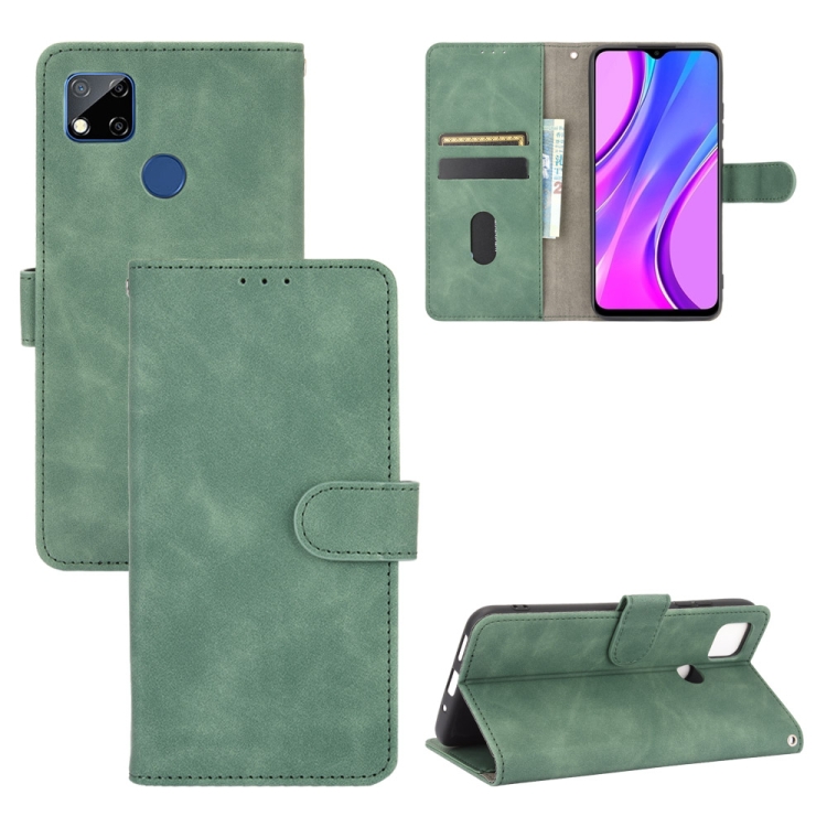 Knižkové puzdro pre Xiaomi Redmi 9C - Knižkové SOLID zelené