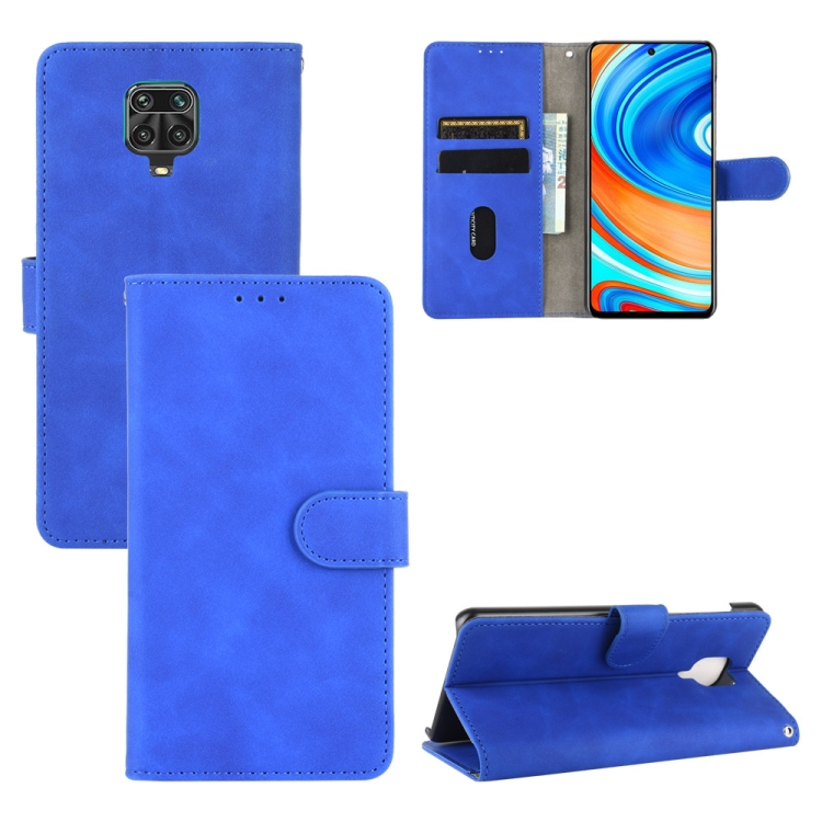 SKLO + PUZDRO 2v1 pre Xiaomi Redmi Note 9 Pro / Note 9s - Knižkové SOLID modré