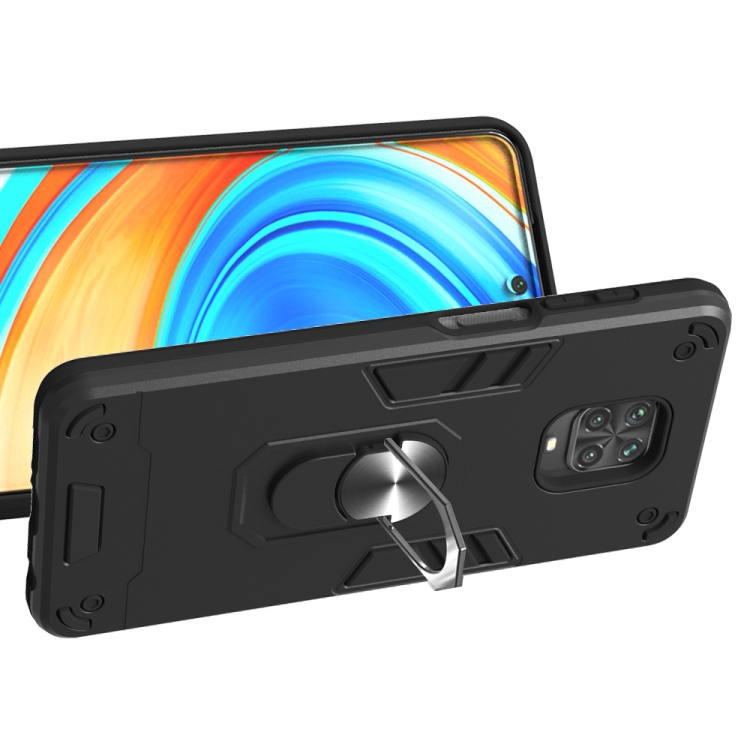Tvrdený kryt pre Xiaomi Redmi Note 9 Pro / Note 9s - RING čierny