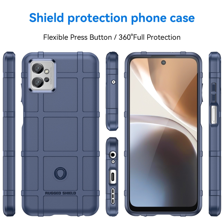 SKLO + PUZDRO 2v1 pre Motorola Moto G32 - Tvrdené COVERAGE modré