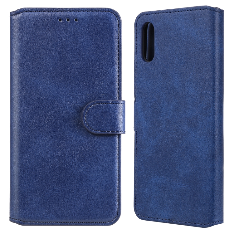 SKLO + PUZDRO 2v1 pre Xiaomi Redmi 9A / 9AT - Knižkové SOLID modré