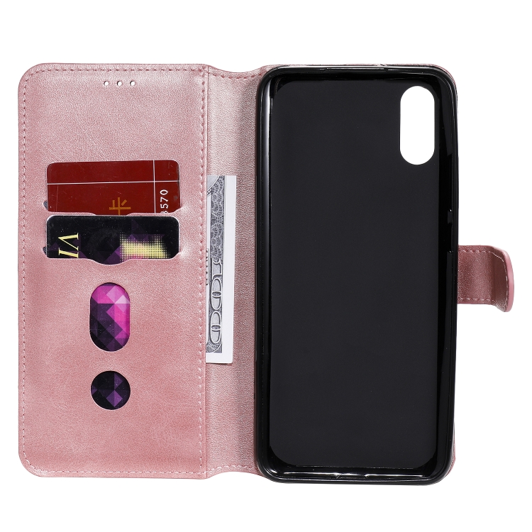 Knižkové puzdro pre Xiaomi Redmi 9A / 9AT - Knižkové SOLID ružové