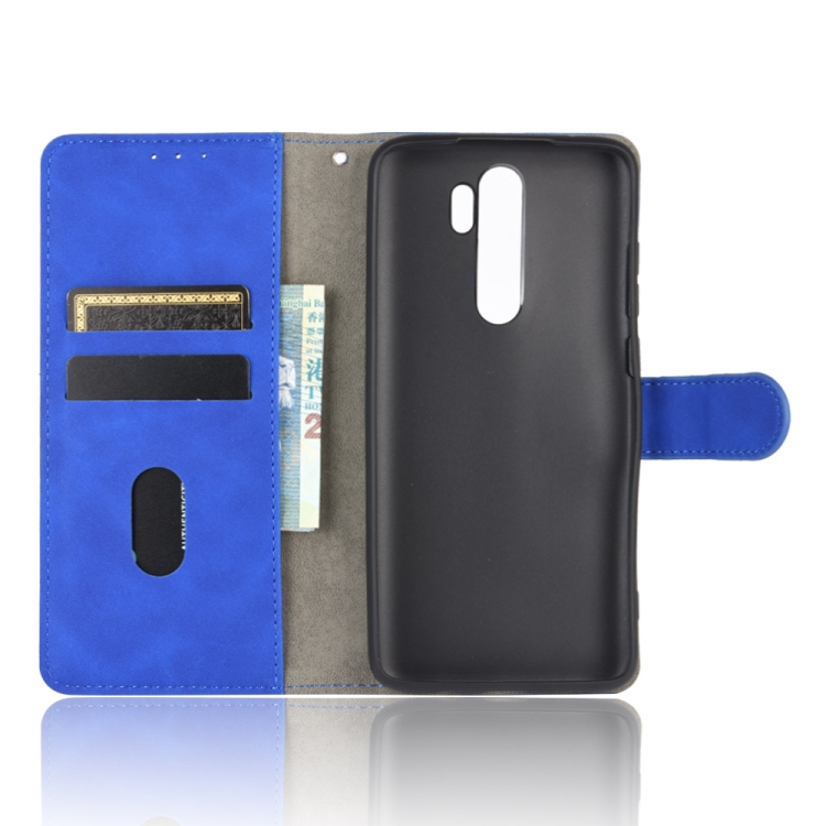 SKLO + PUZDRO 2v1 pre Xiaomi Redmi Note 8 Pro - Knižkové SOLID modré