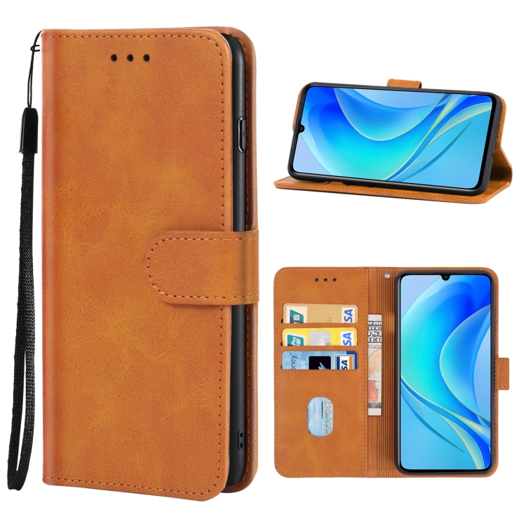 9D SKLO + PUZDRO 2v1 pre Huawei Nova Y70 - Knižkové Solid hnedé