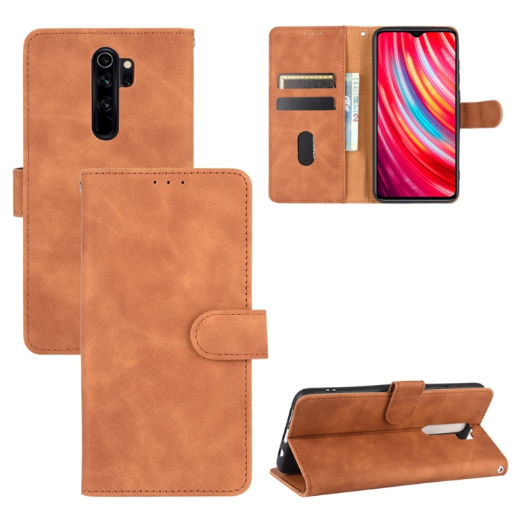 Knižkové puzdro pre Xiaomi Redmi Note 8 Pro - Knižkové SOLID hnedé