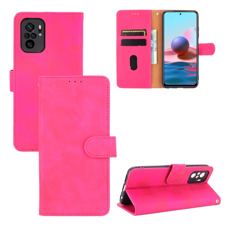 Knižkové puzdro pre Xiaomi Redmi Note 10 / 10s - Knižkové SOLID ružové