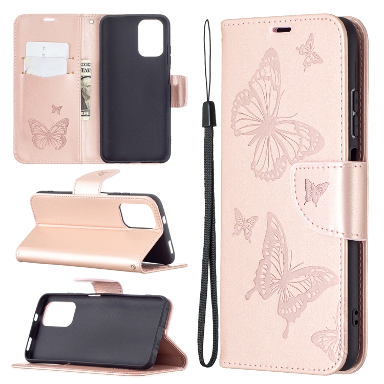 Knižkové puzdro pre Xiaomi Redmi Note 10 / 10s - Knižkové BUTTERFLY ružové