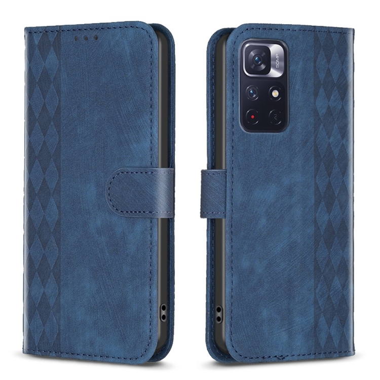 Knižkové puzdro pre Xiaomi Redmi Note 11 / Note 11s - Knižkové PLAID modré