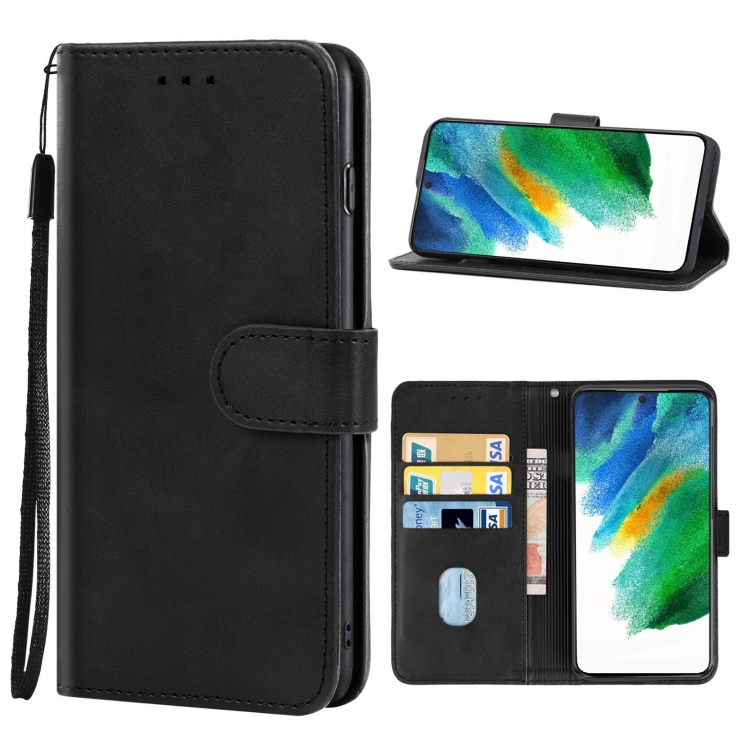 SKLO + PUZDRO 2v1 pre Samsung Galaxy S21 FE 5G - Knižkové SOLID čierne