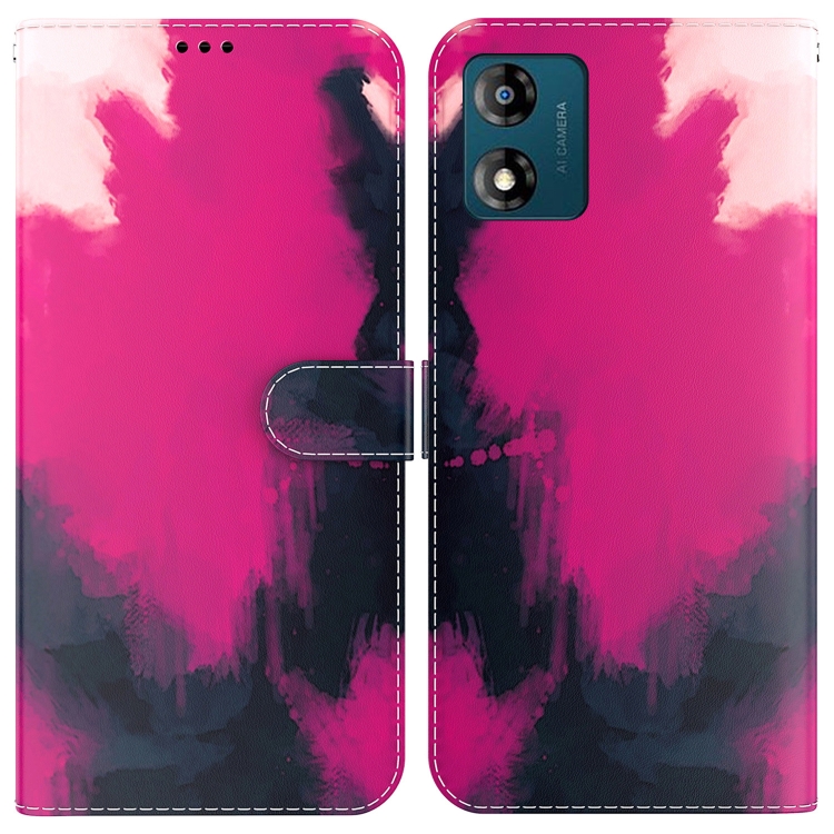 SKLO + PUZDRO 2v1 pre Motorola Moto E13 - Knižkové ART INK Berry