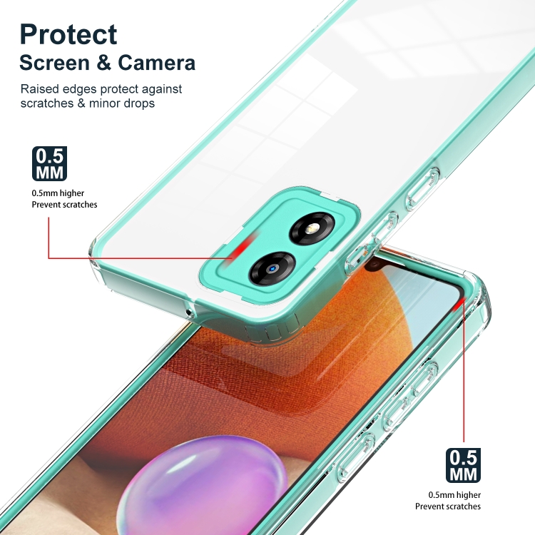 SKLO + PUZDRO 2v1 pre Motorola Moto E13 - Tvrdené FRAME zelené