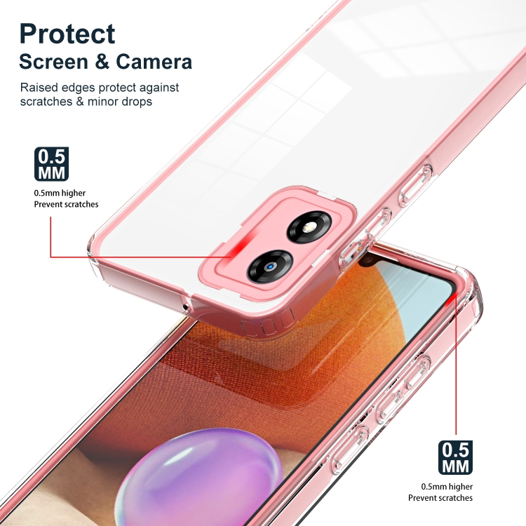 Tvrdený kryt pre Motorola Moto E13 - FRAME ružový