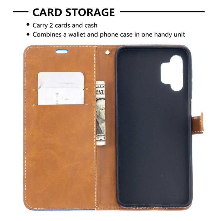 Knižkové puzdro pre Samsung Galaxy A32 5G - DENIM modré