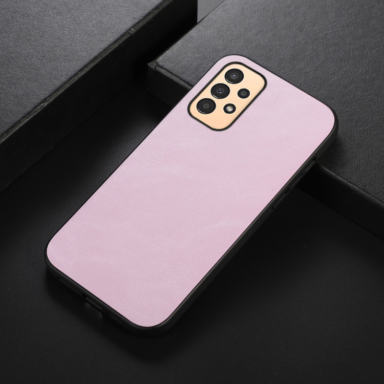 SKLO + PUZDRO 2v1 pre Samsung Galaxy A13 4G - Tvrdené COWHIDE ružové