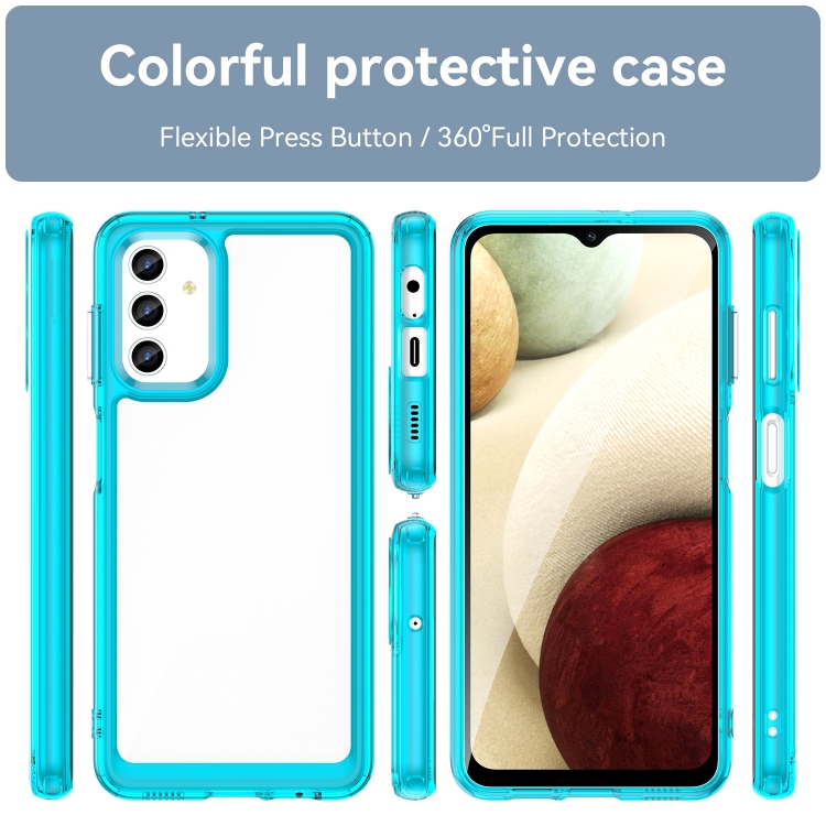 Tvrdený kryt pre Samsung Galaxy A13 4G - SPACE transparent modrý