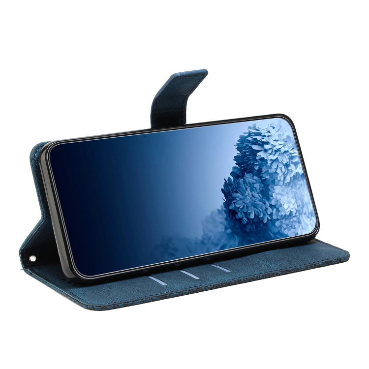 SKLO + PUZDRO 2v1 pre Samsung Galaxy A13 4G - Knižkové MANDALA modré