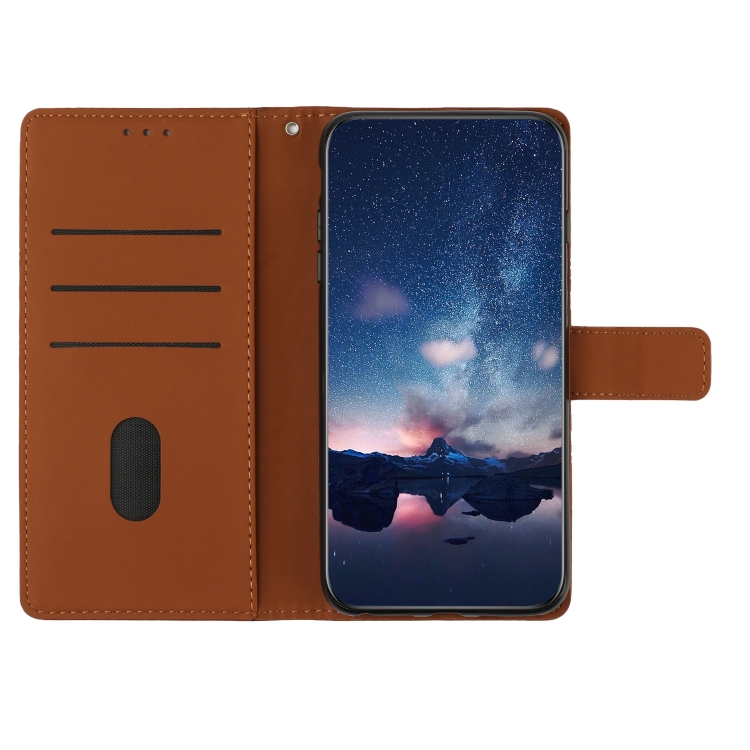 Knižkové puzdro pre Samsung Galaxy A13 4G - EMBOSSED hnedé