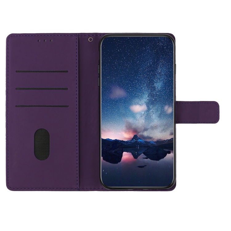 Knižkové puzdro pre Samsung Galaxy A13 4G - EMBOSSED fialové