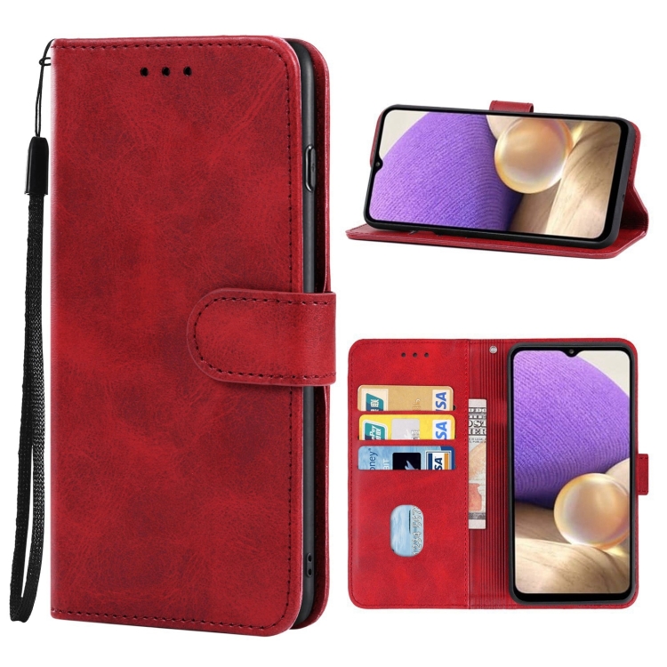 SKLO + PUZDRO 2v1 pre Samsung Galaxy A33 5G - Knižkové SOLID červené