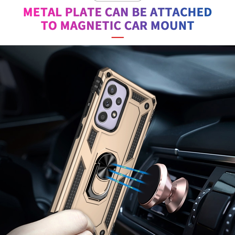 Tvrdený kryt pre Samsung Galaxy A33 5G - RING ARMOR zlatý