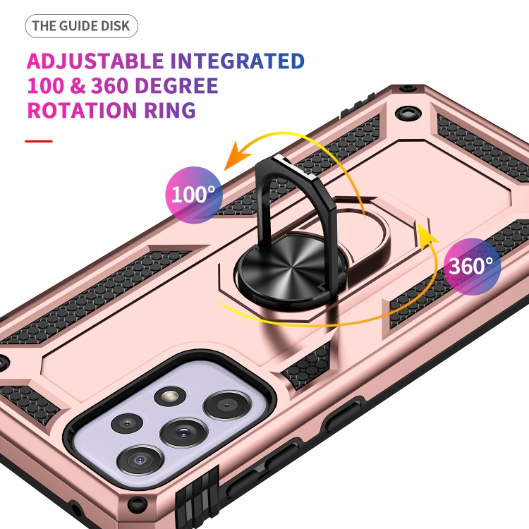 Tvrdený kryt pre Samsung Galaxy A33 5G - RING ARMOR ružový