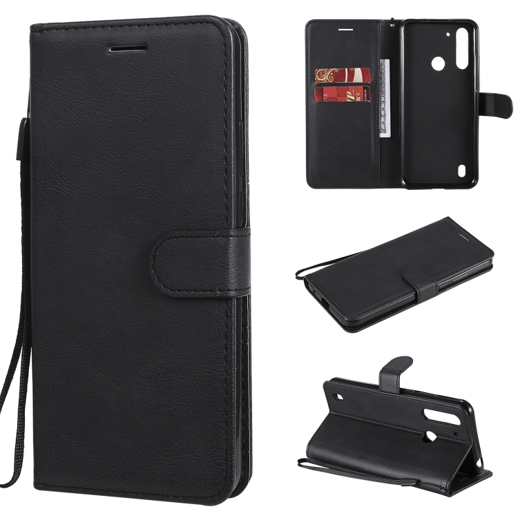 SKLO + PUZDRO 2v1 pre Motorola G8 Power Lite - Knižkové SOLID čierne