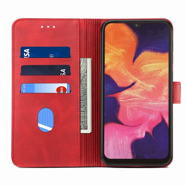 Knižkové puzdro pre Samsung Galaxy A10 - SOLID červené