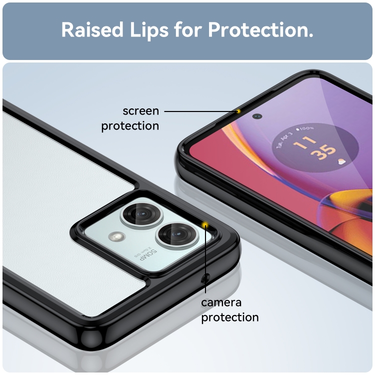 Tvrdený kryt pre Motorola Moto G84 5G - FRAME čierny