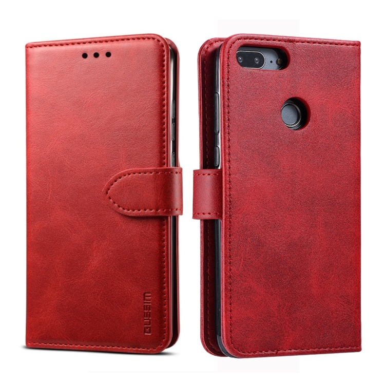 Knižkové puzdro pre Huawei P SMART - SOLID červené