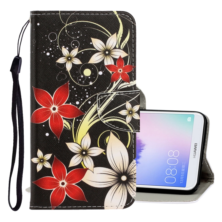 Knižkové puzdro pre Huawei P SMART - ART FLOWER