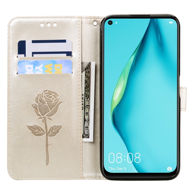 Knižkové puzdro pre HUAWEI P40 Lite - ROSE zlaté