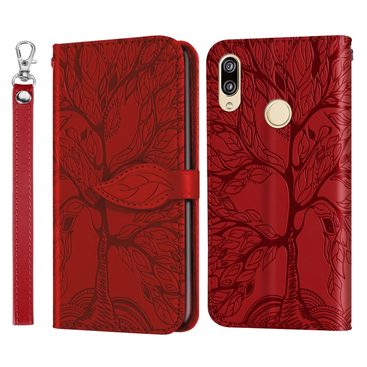 Knižkové puzdro pre HUAWEI P Smart 2019 - ART Tree červené