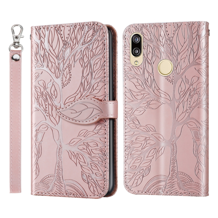 Knižkové puzdro pre HUAWEI P Smart 2019 - ART Tree ružové