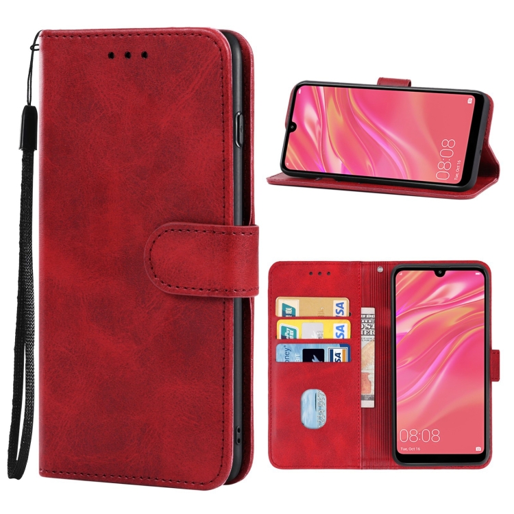 Knižkové puzdro pre HUAWEI Y7 2019 - SOLID červené