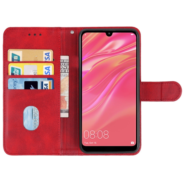 Knižkové puzdro pre HUAWEI Y7 2019 - SOLID červené