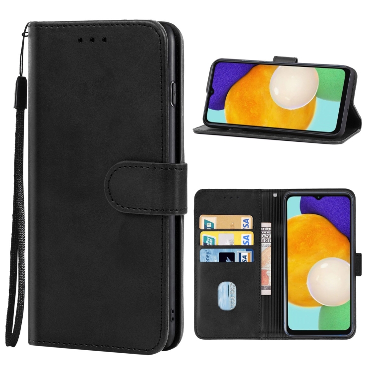 SKLO + PUZDRO 2v1 pre Samsung Galaxy A13 5G / A04s - Knižkové SOLID čierne
