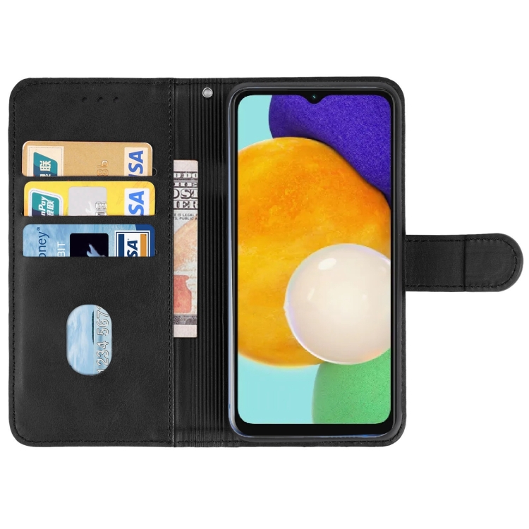 SKLO + PUZDRO 2v1 pre Samsung Galaxy A13 5G / A04s - Knižkové SOLID čierne