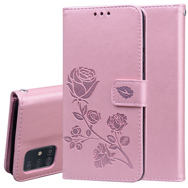 Knižkové puzdro pre Samsung Galaxy A71 - ROSE ružové