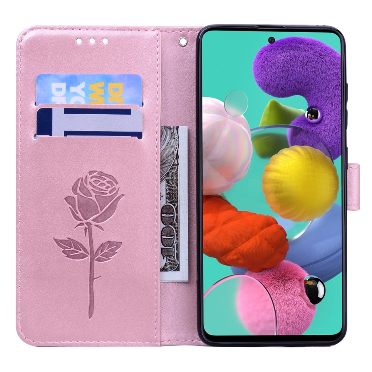 Knižkové puzdro pre Samsung Galaxy A71 - ROSE ružové