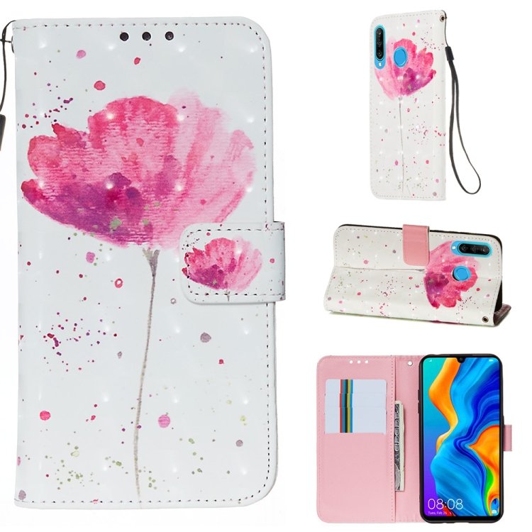SKLO + PUZDRO 2v1 pre Huawei P30 Lite - Knižkové puzdro ART Pink Flower