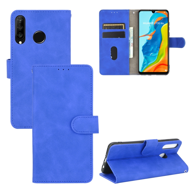 Knižkové puzdro pre Huawei P30 Lite - SOLID modré